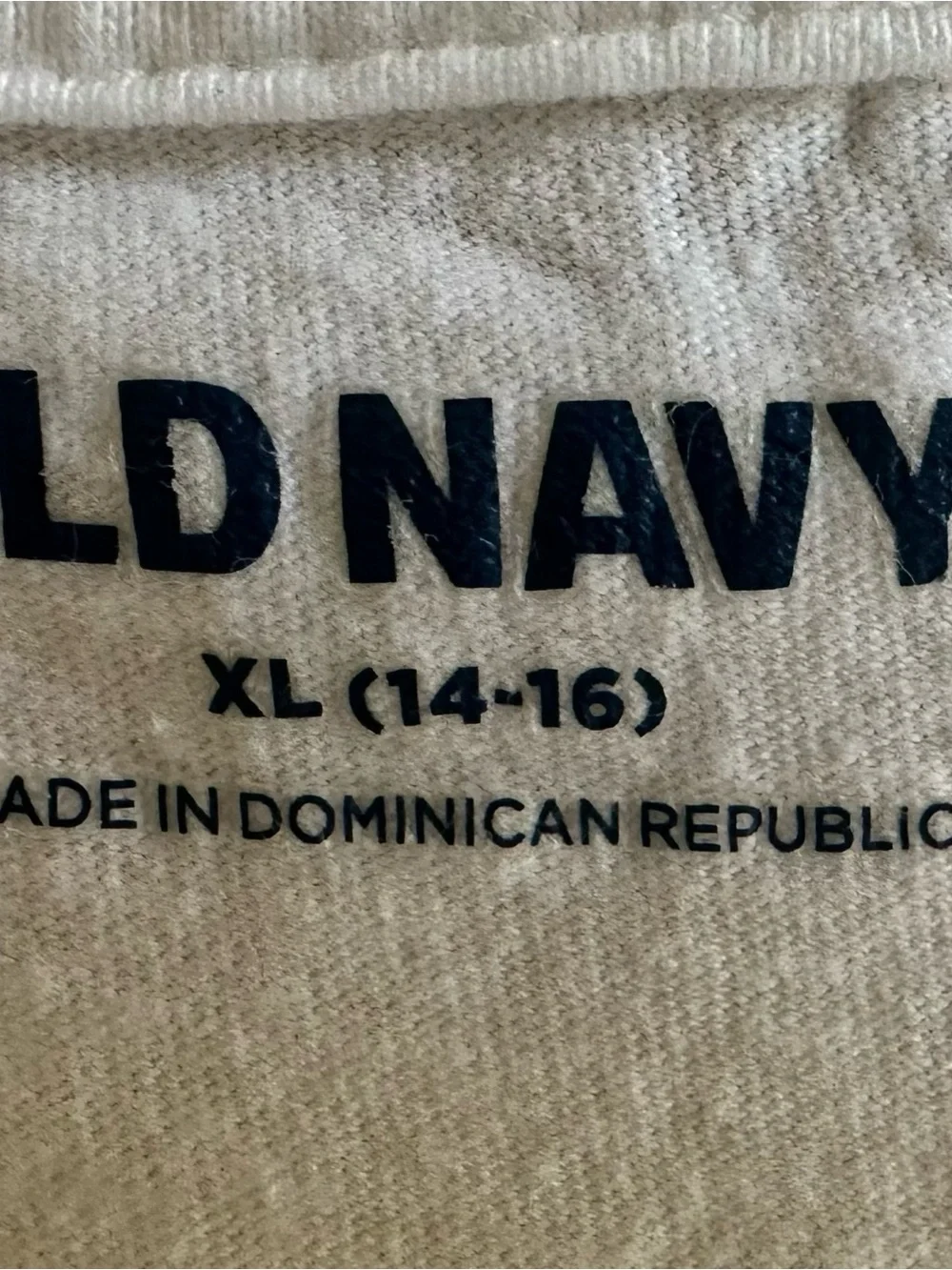 Old Navy White Graphic Tee with Green Tropical 'Aloha' Print
